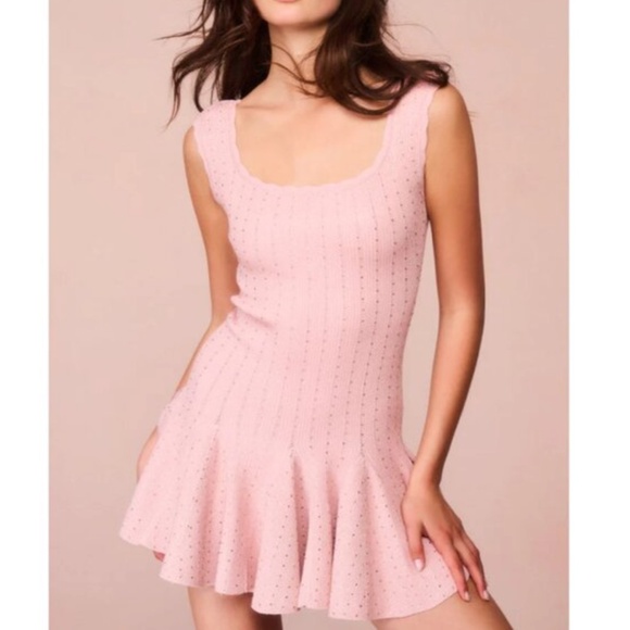 LoveShackFancy Pink Mini Dress - Picture 4 of 12